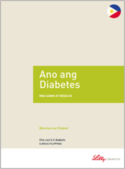 Copertina della guida multilingua sul diabete: Cos'è il diabete in filippino