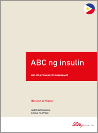 Copertina della guida multilingua sul diabete:L'ABC dell’insulina in filippino