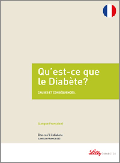 Copertina della guida multilingua sul diabete: Cos'è il diabete in francese