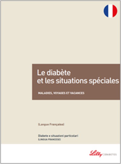Copertina della guida multilingua sul diabete: Diabete e situazioni particolari in francese