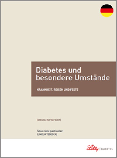 Copertina della guida multilingua sul diabete: Diabete e situazioni particolari in germania