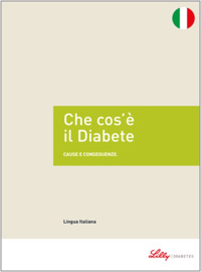 Copertina della guida multilingua sul diabete: Cos'è il diabete in italiano