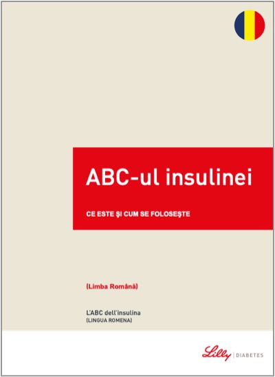 Copertina della guida multilingua sul diabete:L'ABC dell’insulina in romeno