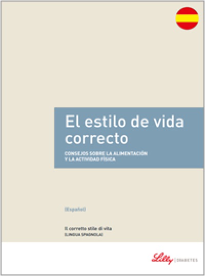 Copertina della guida multilingua sul diabete: Il corretto stile di vita in spagnolo