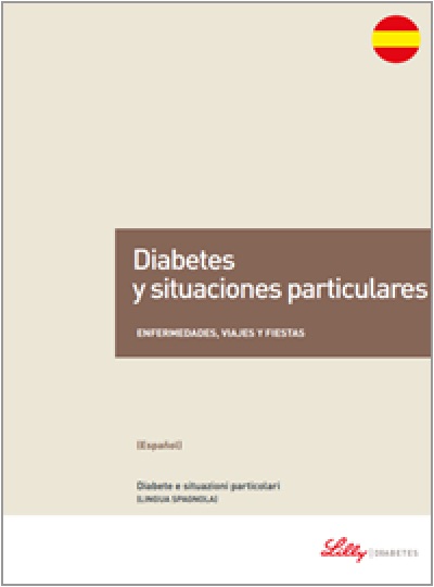 Copertina della guida multilingua sul diabete: Diabete e situazioni particolari in spagnolo