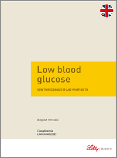 Copertina della guida multilingua sul diabete: L'ipoglicemia in inglese