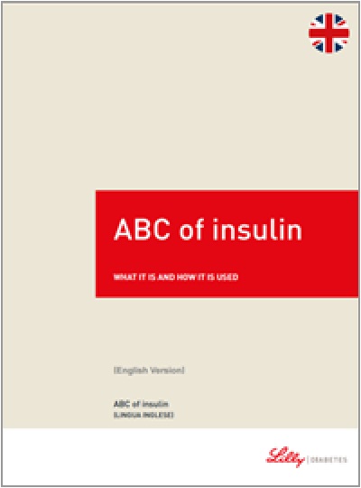 Copertina della guida multilingua sul diabete:L'ABC dell’insulina in inglese